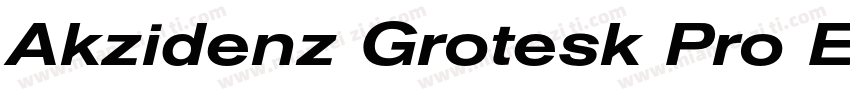 Akzidenz Grotesk Pro Extended字体转换